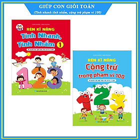 Download sách Combo giúp con giỏi toán dành cho trẻ 5-7 tuổi - Tính nhanh tính nhẩm và cộng trừ trong phạm vi 100