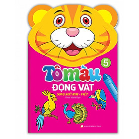 Sách - Tô màu động vật - song ngữ Anh-Việt (tập 5)