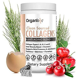 Organixx - Clean Sourced Collagen Powder - Anti-Aging - Eases Joint Pain - Speeds Up Metabolism - Keto and Paleo Friendly - Flavorless -Contains 5 Types of Collagen (30 Servings)