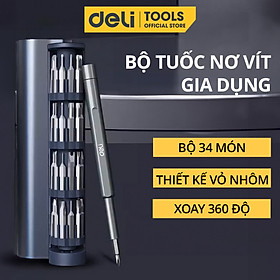 Mua Bộ Tuốc Nơ Vít 34 Trong 1 DELI TOOLS - Tua Vít Sửa Chữa Điện Thoại  Máy Tính Bảng  Máy Ảnh