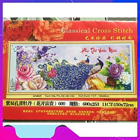 Mua Tranh thêu chữ thập phu thê viên mãn