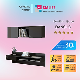 Bàn làm việc, bàn học gỗ hiện đại SMLIFE Dancho  | Gỗ MDF dày 17mm chống ẩm | D120xR38xC36cm