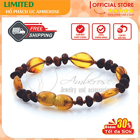 Bộ Vòng Hổ Phách Amber Úc Cho Bé 0 - 10 tuổi  Mẫu Đặc Biệt  SABLMT27