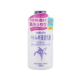 Sữa dưỡng ẩm chiết xuất hạt ý dĩ NATURIE nuôi dưỡng da mềm mịn (230 ml/chai)