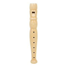 Wood Long Flute Handcrafted Chinese Musical Instrument Clarinet for Children Toy