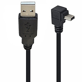 Mini USB lên xuống bên trái góc tới 90 độ USB 2.0 đến cáp USB 5pin cho máy ảnh MP4 Tablet 0,25m 0,5m 1,5m Chiều dài cáp: 5M