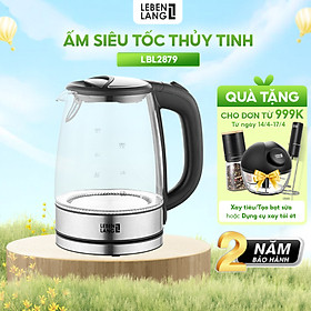 Ấm siêu tốc LEBENLANG LBL2879 bằng thủy tinh chịu nhiệt - hành chính hãng