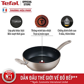 Chảo chiên chống dính đáy từ sâu lòng Tefal Sensations H9109014 28cm – Hàng chính hãng