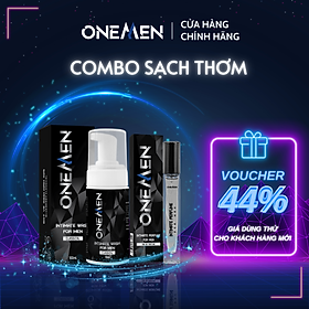 Combo Yêu Thích: Bọt Vệ Sinh Nam + Nước Hoa Nam Intimate Perfume For Men Lưu Hương Dịu Nhẹ 24h OneMen