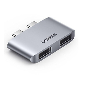 Mua hub 2 x USB type c ra 2 x USB 3.0  macbook Ugreen CM10913mb413 - Hàng chính hãng