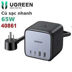 Mua Cục sạc nhanh 65W GaN 3 DigiNest Cube 2xUSB C  2xUSB A  3xAC Ugreen 40861 CD268 - thương hiệu đến từ HongKong hàng chính hãng UGREEN có bảo hành !!!