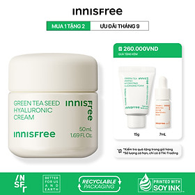 Kem dưỡng ẩm trà xanh innisfree Green Tea Seed Hyaluronic Cream 50ml