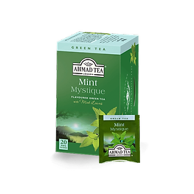 TRÀ XANH AHMAD ANH QUỐC - BẠC HÀ (40g) - Mint Mystique - Khách sạn, nhà hàng tiện dùng do có bao thiếc riêng