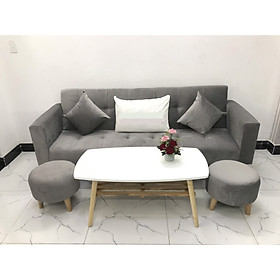 Bộ ghế sofa giường 2mx90 sofa bed tay vịn phòng khách salon sopha linco16