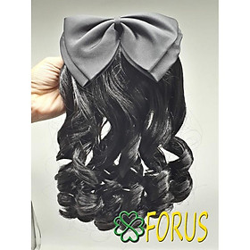 Búi kẹp nơ tóc giả Sỉ 75k