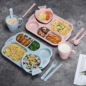 Mua Bộ khay ăn dặm 6 món cho bé Beautiful life - Giao màu ngẫu nhiên