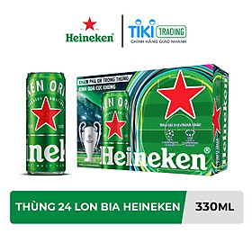 Hình ảnh Thùng 24 lon bia Heineken (330ml / Lon)