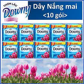 Nước xả vải Downy Nắng mai Dây 10 gói