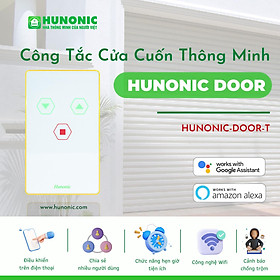 Công Tắc Cửa Cuốn Thông Minh Hunonic Door Trắng│Công tắc điều khiển cửa cuốn từ xa bằng điện thoại -2022