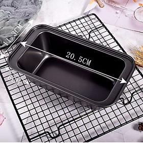 Mua Khuôn Bánh Mì LOAF Nướng Bánh Mì Hoa Cúc Chống Dính Hình Chữ Nhật Màu ĐEN - LOAFDEN01