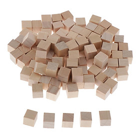 100 Pcs Gỗ Trống Xúc Xắc D6 Trò Chơi Xúc Xắc Cho DIY Trang Trí Thủ Công Các Dự Án 1 Cm