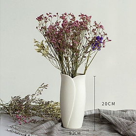 Bình gốm nghệ thuật trang trí nhà cửa, Bình hoa Minimalist phong cách Hàn Quốc - Decor Fancy