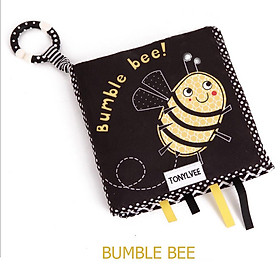 SÁCH VẢI KÍCH THÍCH THỊ GIÁC ĐEN TRẮNG BUMBLE BEE