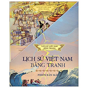 Hình ảnh Boxset Lịch Sử Việt Nam Bằng Tranh - Bản Màu - Bìa Cứng (Hộp 8 Cuốn) - trẻ