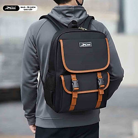Balo Học Sinh Thời Trang Xbags Clever Xb3105, Nhiều Ngăn Rộng Rãi, Chống Nước Tốt, Đựng Laptop 15 Inch, Màu Đen Phối Da Cá Tính, Sang Trọng!