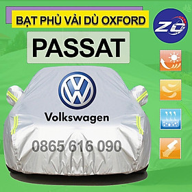 Bạt trùm xe ô tô Volkswagen Passat vải dù oxford cao cấp áo trùm che phủ xe hơi, bạc phủ xe ô tô chống nóng,mưa