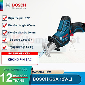 Máy cưa kiếm dùng pin Bosch GSA 12V-LI (Solo)