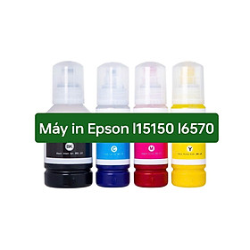 Mua SET Mực in pigment Epson 008 siêu bền màu  không phai cho máy in Epson L15150 L15160 L6570 L6580 Hàng Nhập Khẩu