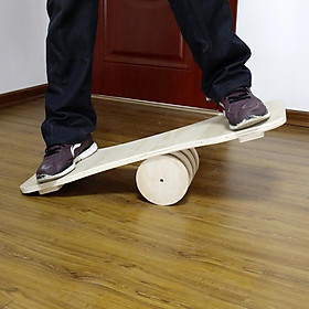 Durable Wood Yoga Exercise Training Fitness Balance Stretching Trainer Board