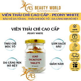 Viên Thải Chì PEONY WHITE 40v - Mờ Thâm Nám - Dưỡng Trắng Da - Giảm Tác Nhân Gây Nám - Phục Hồi - Chống Lão Hóa