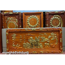 Mua Tranh điêu khắc mừng thọ cụ ông cụ bà bằng gỗ hương đỏ kt 48×108×4cm