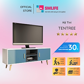 Kệ gỗ tivi đẹp cho phòng ngủ gia đình SMLIFE Tentree