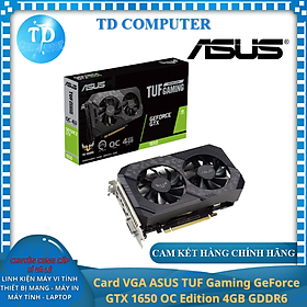Mua Card VGA ASUS TUF Gaming GeForce GTX 1650 OC Edition 4GB GDDR6 (TUF-GTX1650-O4GD6-P-V2-GAMING) - Hàng chính hãng FPT phân phối