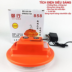 Mua (HÀNG LOẠI 1) Bóng đèn tích điện 8h-10h loại 200w – 250w sạc tích điện LED có móc treo bóng tỏa sáng rộng siêu sáng