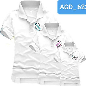 Áo cổ trụ gia đình mẫu đẹp nhất _ AGD 622