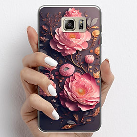 Ốp lưng cho Samsung Galaxy Note 5 nhựa TPU mẫu Hoa hồng