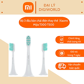 Combo 3 Đầu bàn chải thay thế cho bàn chải đánh răng điện Xiaomi Mijia T300 T500 - Hàng chính hãng 