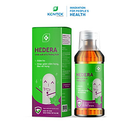 Siro ho thảo dược, chiết xuất lá thường xuân bổ phế, giảm ho dành cho trẻ em HEDERA | Kentek Pharma | Chai 100ml