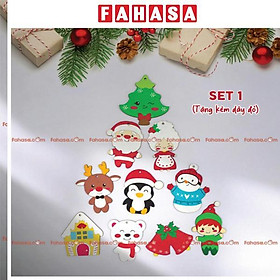 Set Dây Treo Gỗ - Trang Trí Giáng Sinh - Kèm Dây Đỏ - Bách Mộc 1