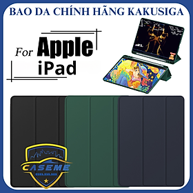 Bao da dành cho iPad Gen 10 10.9 inch và Gen 11 A16 11 inch KAKUSIGA TPU cao cấp có khay để bút - Hàng chính hãng - Đen - iPad Gen 10 2022 10.9 inch