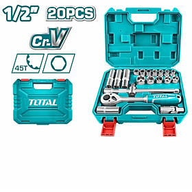 Mua Bộ 20 đầu tuýp  1/2 inch total THT121201