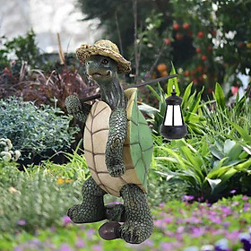 Garden Turtle Statue Outdoor Rustic Turtles Sculptures Statues for Front Porch Yard Patio Decor Outdoor Decorations