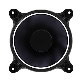 JONSBO Eclipse PLUS White Computer Cooling Fan 12CM Chassis Case Fan with Hydraulic Bearing 25 Lamp Beads LED Light
