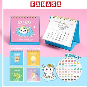 Lịch Bàn Mini - 12 Cung Hoàng Đạo