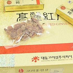 Hộp 10 Gói Hồng sâm 6 năm Daedong Korea thái lát, sấy khô - Sliced Korean Red Ginseng (20 g x 10)