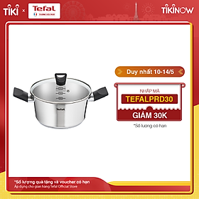 Nồi inox Tefal Simpleo B9054495 20cm (Trắng) - Hàng chính hãng